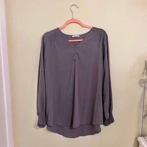 Maurices Charcoal Purple Blouse